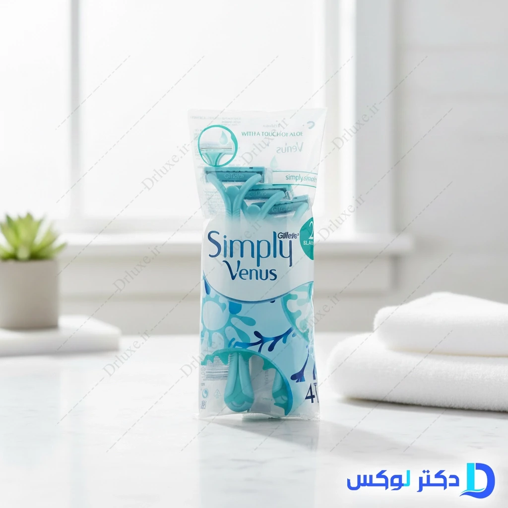 خودتراش 2 لبه سیمپلی ونوس ژیلت 4 عدد